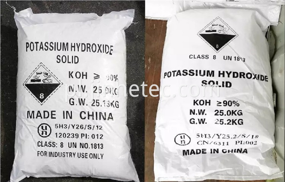 KOH White Flakes Industrial Potassium Hydroxide
